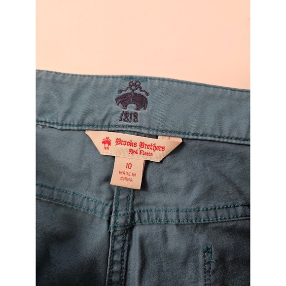 Brooks brothers red fleece teal career casual trousers size 10 * - Picture 4 of 8